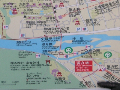 嵐山マップ