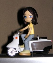 Pinky13+14 with Rabbit scooter