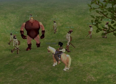 ジャイアントオーガ+スケルトン兵士